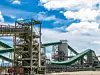 Large metal construct on a platinum mining in South Africa