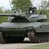 Der neuen Kampfpanzer Leopard 2 A-RC 3.0 von KNDS. Er wird erstmals auf der Rüstungsmesse Eurosatory 2024 gezeigt.