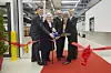 Eröffneten das neue Sick-Werk in Reute (v.l.): Michael Schlegel (Bürgermeister Reute), Gisela