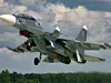 Die Suchoi Su-30, NATO-Codename: Flanker-C, ist ein russisches Mehrzweckkampfflugzeug. Im Bild eine Su-30SM der russischen Marine.