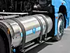 LKW mit Tank für Wasserstoff und Brennstoffzellenantrieb