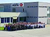 Mitarbeiter posieren von dem Agfa Werk Peißenberg, Agfa Gevaert