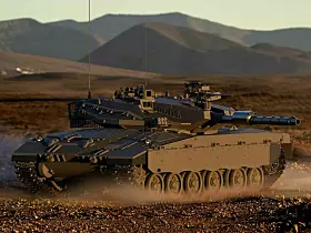 Der Merkava ist Israels modernster Kampfpanzer. Er ist im Zuge der Kampfhandlungen in Gaza aktuell häufig im TV zu sehen.