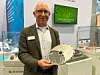 3D Systems CTO David Leigh mit Wafer-Tisch