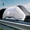 So oder so ähnlich soll der Hyperloop eines Tages aussehen. Mit der Reisegeschwindigkeit eines Flugzeugs soll er mittles Magnetschwebetechnik durch eine nahezu luftleere Röhre sausen. Die Reisezeit zwischen München und Berlin würde somit etwa 40 Minuten betragen.