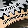 3D Illustration Zahnräder Prozess Optimierung