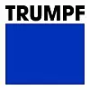 Logo: Trumpf-Schriftzug mit blauem Rechteck darunter