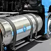 LKW mit Tank für Wasserstoff und Brennstoffzellenantrieb
