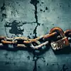 A metal chain is lying on a grunge background, representing the idea of breaking free from limitations and restrictions