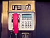 Ein Telefon in einer Telefonzelle, Telekom