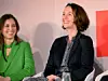 Zwei der Expertinnen des Talks zum Thema Digitalisierung (von links): Dina Reit (SK Laser) und Christina Reuter (Airbus).