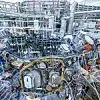 Experimentierhalle mit Wendelstein 7-X in Greifswald. Die Fusionsanlage ist der größte und modernste Stellarator der Welt. Jetzt konnte hier heißes Plasma acht Minuten lang aufrechterhalten werden.