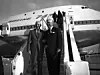 Der damalige Boeing-Präsident Bill Allen und Pan Am-CEO Juan Trippe (rechts) feiern 1968 den Start des Boeing 747