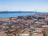 Lissabon mit Brücke über den Tejo