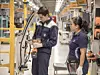 Zweit Mitarbeiter im mexikanischen Werk von BMW.
