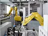 Automatisierungszelle mit zwei Fanuc-Robotern des Werkzeugmaschinen-Herstellers Chiron