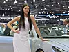 Model auf Genfer Autosalon