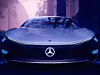 So sieht das Mercedes Konzept-Fahrzeug Vision AVTR von vorne aus