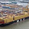 Das größte Containerschiff der Welt - die MSC Michel Cappellini - kann insgesamt 24.346 Container transportieren.
