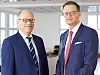 Jenoptik-Führungsspitze: Finanzvorstand Hans-Dieter Schumacher (links) und Vorstandsvorsitzender Dr. Stefan Traeger (rechts).