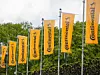 Fahnen mit dem Logo von Continental