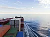 Containerschiff auf der Ostsee