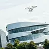 Volocopter Vorführung vor dem Mercedes-Benz Museum in Stuttgart