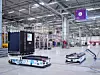 Mit Wasserstoff betriebene Transportroboter im BMW-Werk Leipzig