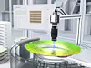 In der Halbleiterfertigung vermisst die VCXG.SWIR.XC Kamera von Baumer feinste Strukturen im Wafer.