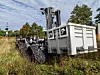 autonomes mobiles Transportsystem Gablestapler 'MATS' auf einem Feld
