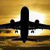 Flugzeug Sonnenaufgang