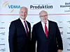 VDMA-Präsident Carl Martin Welcker (links) zusammen mit Wirtschaftsminister Peter Altmaier, CDU, auf dem Maschinenbau-Gipfel 2018 in Berlin.