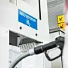 Wasserstoffbetankung eines Brennstoffzellen-Autos.