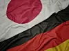 Flaggen Deutschland Japan