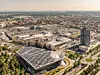 Luftaufnahme des BMW-Werks in München