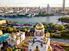 Blick auf die Kirche des Heiligen Bluts in Jekaterinburg.