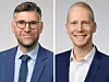 Johannes Gernandt (links) wird neuer VDMA Chefvolkswirt, Oliver Richtberg übernimmt die Leitung der Abteilung Außenwirtschaft.