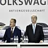 Dr. Herbert Diess (links), Vorstandsvorsitzender der Volkswagen AG und Hans Dieter Pötsch, Vorsitzender des Aufsichtsrats der Volkswagen AG.