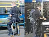 Am Standort Korbach (links) hat Continental den Chairless Chair getestet, eine Sitzhilfe, die am Körper getragen wird. Das Exoskelett entlastet Knie, Rücken und Nacken. Die Karmeliten Brauerei (rechts) testete ein Exoskelett zum Heben von Bierkisten. Leider sind die Anschaffungskosten von rund 40.000 Euro zu hoch für die mittelständische Firma.