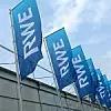 RWE-Fahnen auf der Hauptversammlung 2019
