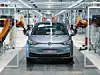 Ein VW ID.3 läuft im Werk Zwickau vom Band