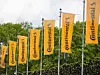 Fahnen mit dem Logo von Continental