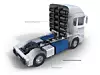 Bestandteile eines hybriden elektrisch angetriebenen Lkw mit Brennstoffzellen und Batterien