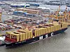 Das größte Containerschiff der Welt - die MSC Michel Cappellini - kann insgesamt 24.346 Container transportieren.