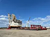 Die Verlagerung einer 3.100 Tonnen schweren Marion 8050-Dragline mit selbst fahrenden modularen Transportern.