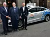 Ford und Volkswagen weiten weltweite Kooperation auf Autonomes Fahren und Elektrifizierung aus. V.l.n.r.: Die Vorstandsvorsitzenden Herbert Diess (Volkswagen), Bryan Salesky (Argo AI) und Jim Hackett (Ford).