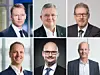 Wir wollten wissen welche Wünsche die Industrie an die neue Bundesregierung hat. Geantwortet haben (im Uhrzeigersinn von links): Andreas Gontermann (ZVEI), Thilo Brodtmann (VDMA), Markus Heering (VDW), Christian Müller (Grob), Markus Horn (Paul Horn) und Matthias Lapp (Lapp).