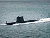 Ein U-Boot der Collins-Klasse der australischen Marine (RAN - Royal Australian Navy). Zusammen mit der britischen Navy will Australien AUKUS-Atom-U-Boote bauen.
