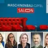 Der nächste Maschinenbau-Gipfel Salon ist am 13. Oktober. Es diskutieren (von links): Anja Ringel (Produktion), Yomna Khali (Personio), Karlotta Gründobler (Eliog), Andrea Alboni (Vention) und Bianca Illner (VDMA).