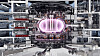 Querschnitt eines künftigen Fusionskraftwerks mit dem mehr als 100 Millionen Grad Celsius heißen Plasma.